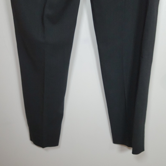 Everlane 100% Wool Black Tapered Dress Pants High Rise Minimalist Size 2 - Picture 7 of 8